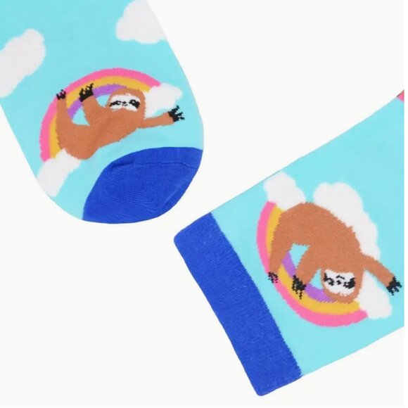 5 Pack Happy Sloth Socks NWT - Picture 5 of 6